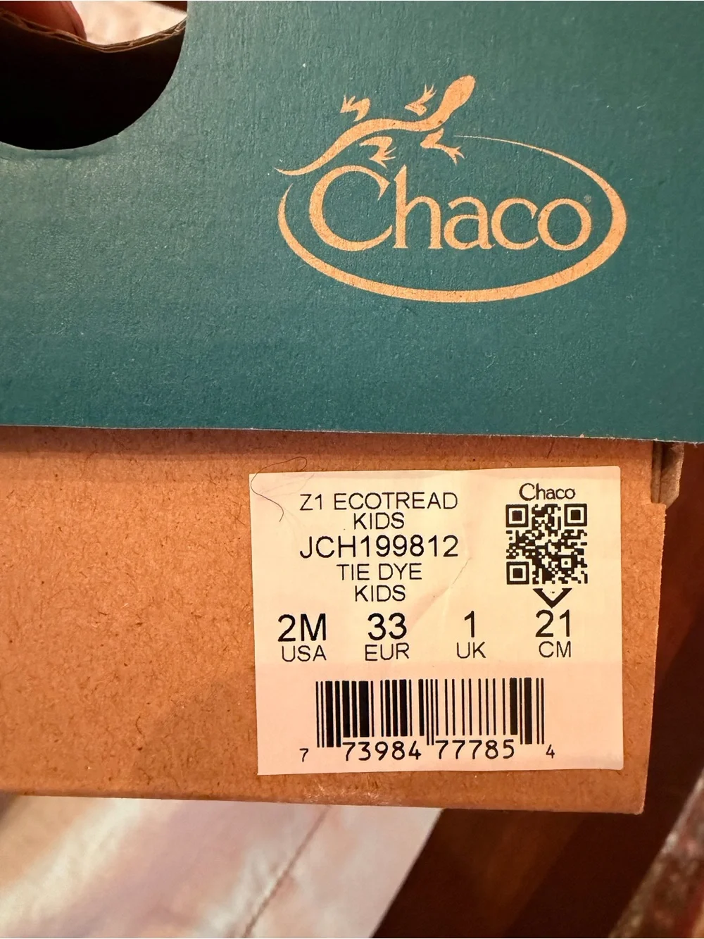 Chaco Kids Ecotread Tie-Dye Strap Sandals